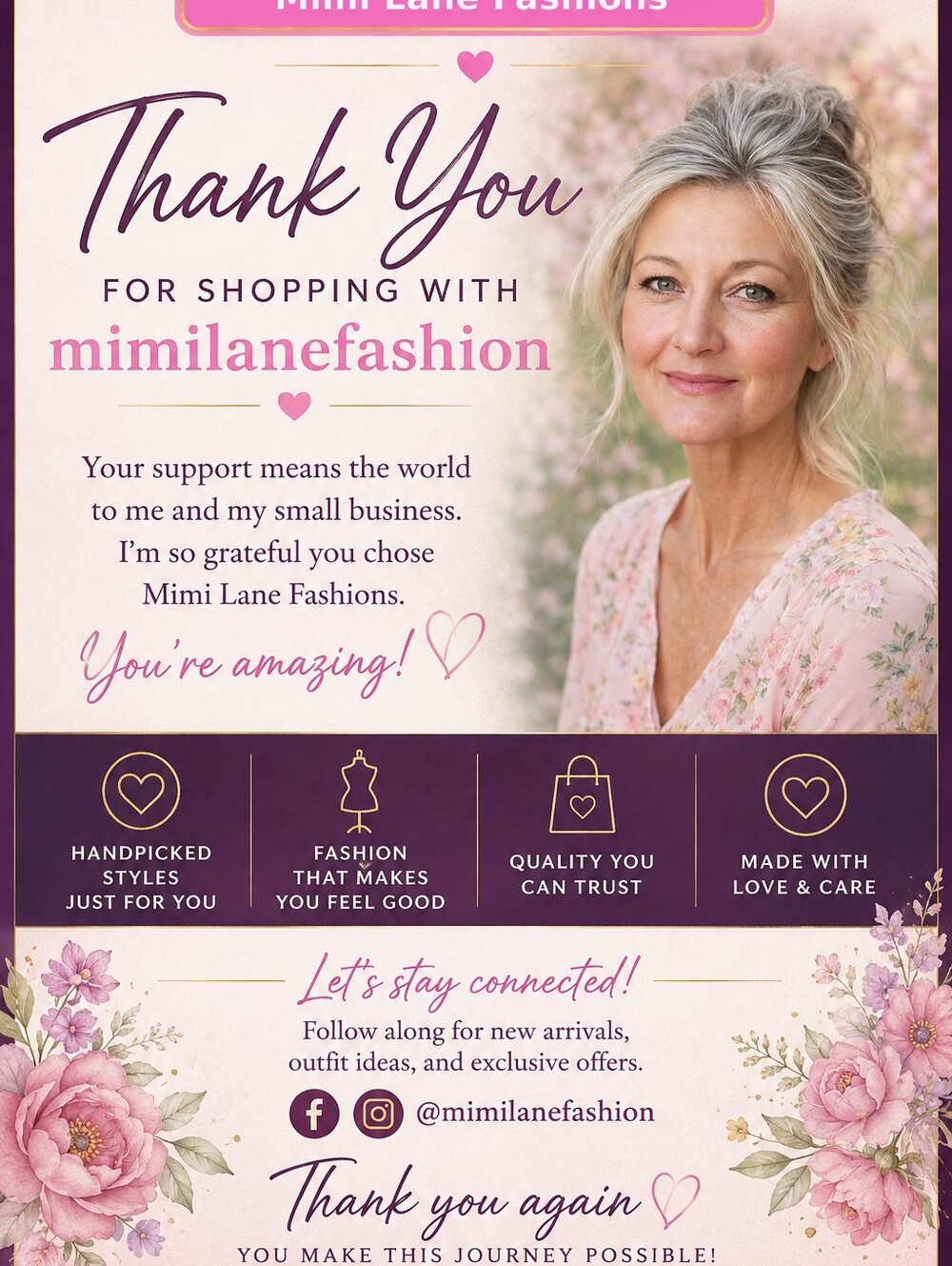 Thank You For Shopping With Mimilanefashion 8/29